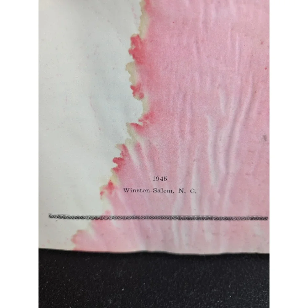 Vintage‎ 1945 Salem Cookbook Recipes Pages From The Old Winston Salem NC Book